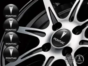 Pontiac Logo Insignes Bombés Autocollants Roues Élégants